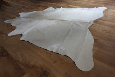 Pale Cream Cowhide Rug