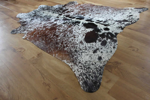 Tri Colour Brown Cowhide Rug