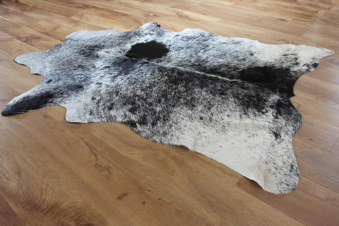 Tri-Colour Grey Speckled Cowhide Rug