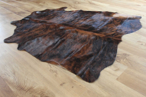 Exotic Dark Tiger Cowhide Rug