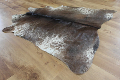 Brown Cream Grey Tri-Colour Cowhide Rug